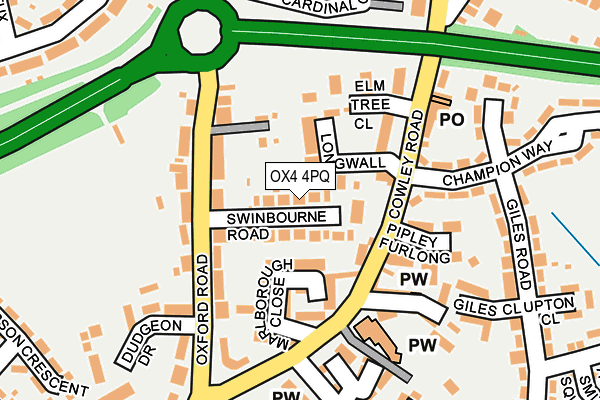 OX4 4PQ map - OS OpenMap – Local (Ordnance Survey) OX4 4PQ map - OS OpenMap – Local (Ordnance Survey)