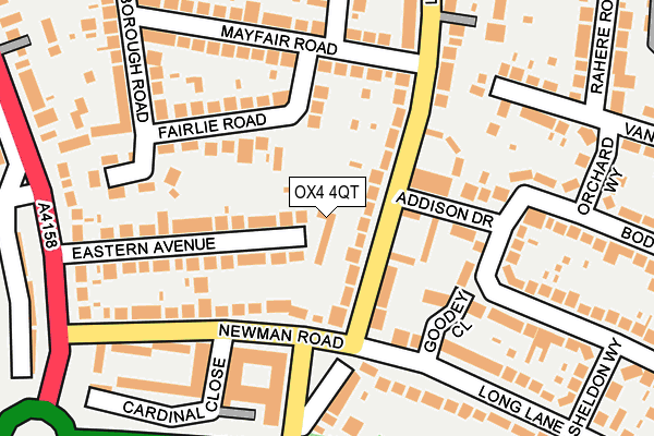 OX4 4QT map - OS OpenMap – Local (Ordnance Survey) OX4 4QT map - OS OpenMap – Local (Ordnance Survey)