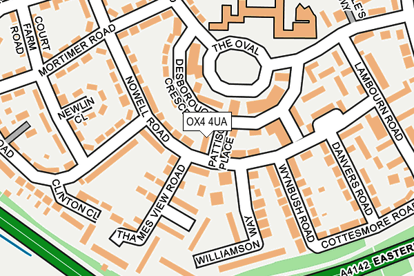 OX4 4UA map - OS OpenMap – Local (Ordnance Survey) OX4 4UA map - OS OpenMap – Local (Ordnance Survey)