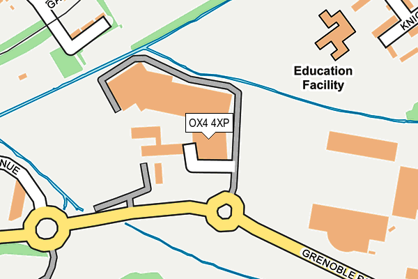 OX4 4XP map - OS OpenMap – Local (Ordnance Survey) OX4 4XP map - OS OpenMap – Local (Ordnance Survey)