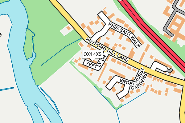OX4 4XS map - OS OpenMap – Local (Ordnance Survey) OX4 4XS map - OS OpenMap – Local (Ordnance Survey)
