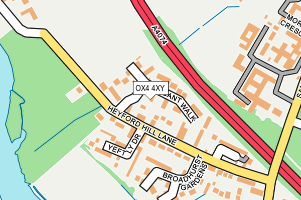OX4 4XY map - OS OpenMap – Local (Ordnance Survey) OX4 4XY map - OS OpenMap – Local (Ordnance Survey)
