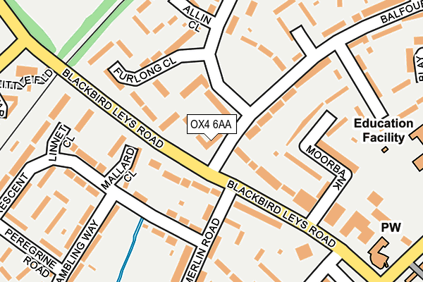 OX4 6AA map - OS OpenMap – Local (Ordnance Survey) OX4 6AA map - OS OpenMap – Local (Ordnance Survey)