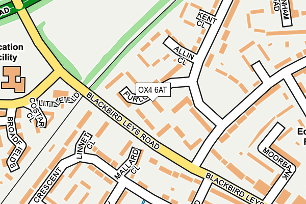 OX4 6AT map - OS OpenMap – Local (Ordnance Survey) OX4 6AT map - OS OpenMap – Local (Ordnance Survey)