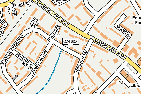 OX4 6DX map - OS OpenMap – Local (Ordnance Survey) OX4 6DX map - OS OpenMap – Local (Ordnance Survey)