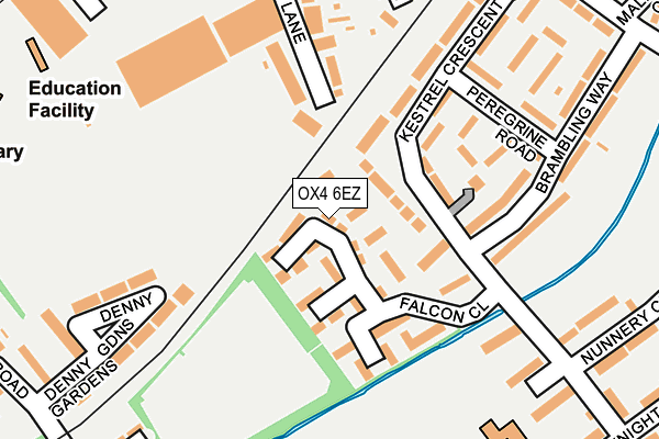 OX4 6EZ map - OS OpenMap – Local (Ordnance Survey) OX4 6EZ map - OS OpenMap – Local (Ordnance Survey)