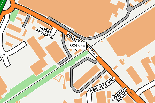 OX4 6FE map - OS OpenMap – Local (Ordnance Survey) OX4 6FE map - OS OpenMap – Local (Ordnance Survey)