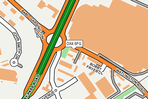 OX4 6FG map - OS OpenMap – Local (Ordnance Survey) OX4 6FG map - OS OpenMap – Local (Ordnance Survey)