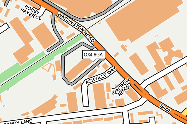 OX4 6GA map - OS OpenMap – Local (Ordnance Survey) OX4 6GA map - OS OpenMap – Local (Ordnance Survey)