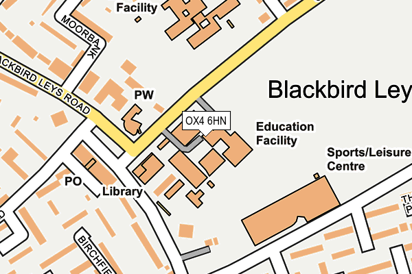 OX4 6HN map - OS OpenMap – Local (Ordnance Survey) OX4 6HN map - OS OpenMap – Local (Ordnance Survey)