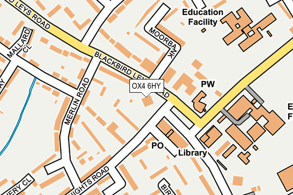 OX4 6HY map - OS OpenMap – Local (Ordnance Survey) OX4 6HY map - OS OpenMap – Local (Ordnance Survey)