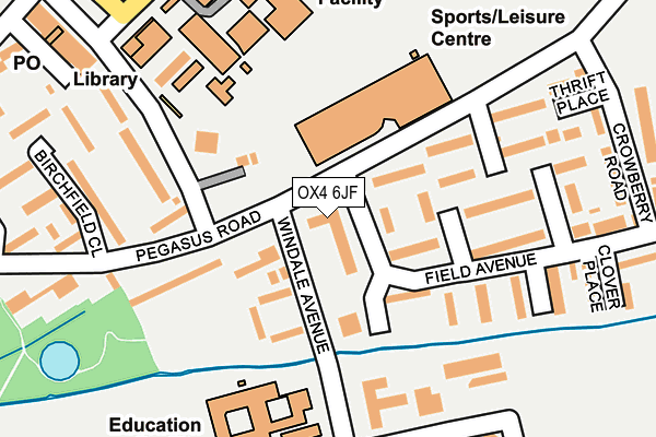 OX4 6JF map - OS OpenMap – Local (Ordnance Survey) OX4 6JF map - OS OpenMap – Local (Ordnance Survey)
