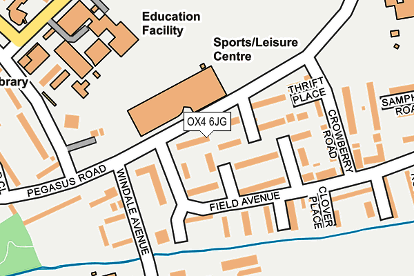 OX4 6JG map - OS OpenMap – Local (Ordnance Survey)