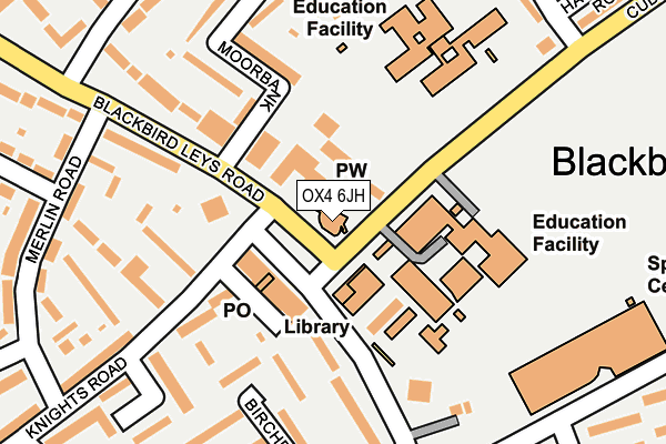 OX4 6JH map - OS OpenMap – Local (Ordnance Survey) OX4 6JH map - OS OpenMap – Local (Ordnance Survey)