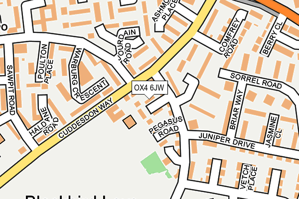 OX4 6JW map - OS OpenMap – Local (Ordnance Survey) OX4 6JW map - OS OpenMap – Local (Ordnance Survey)