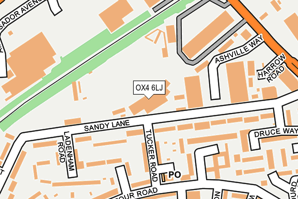 OX4 6LJ map - OS OpenMap – Local (Ordnance Survey) OX4 6LJ map - OS OpenMap – Local (Ordnance Survey)