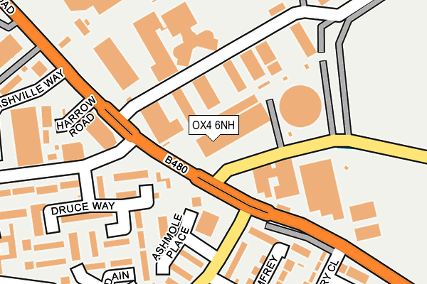 OX4 6NH map - OS OpenMap – Local (Ordnance Survey) OX4 6NH map - OS OpenMap – Local (Ordnance Survey)
