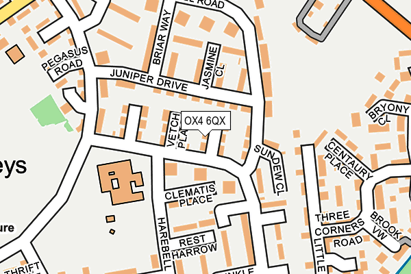 OX4 6QX map - OS OpenMap – Local (Ordnance Survey) OX4 6QX map - OS OpenMap – Local (Ordnance Survey)