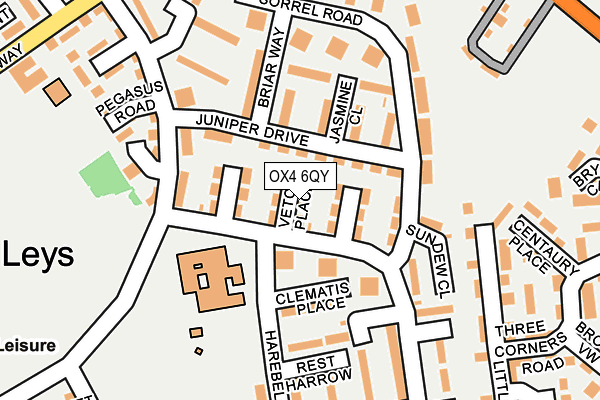 OX4 6QY map - OS OpenMap – Local (Ordnance Survey) OX4 6QY map - OS OpenMap – Local (Ordnance Survey)