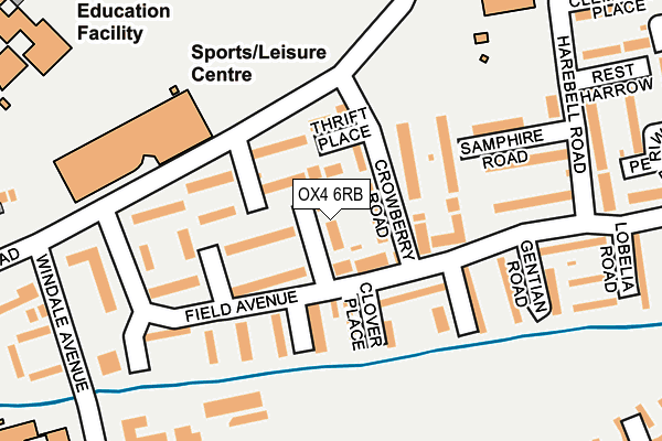 OX4 6RB map - OS OpenMap – Local (Ordnance Survey) OX4 6RB map - OS OpenMap – Local (Ordnance Survey)
