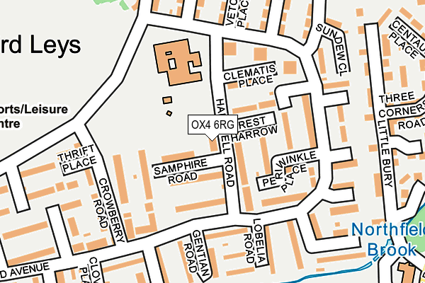 OX4 6RG map - OS OpenMap – Local (Ordnance Survey) OX4 6RG map - OS OpenMap – Local (Ordnance Survey)