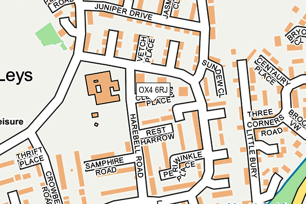 OX4 6RJ map - OS OpenMap – Local (Ordnance Survey) OX4 6RJ map - OS OpenMap – Local (Ordnance Survey)