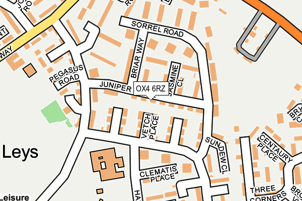 OX4 6RZ map - OS OpenMap – Local (Ordnance Survey) OX4 6RZ map - OS OpenMap – Local (Ordnance Survey)