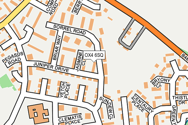 OX4 6SQ map - OS OpenMap – Local (Ordnance Survey) OX4 6SQ map - OS OpenMap – Local (Ordnance Survey)