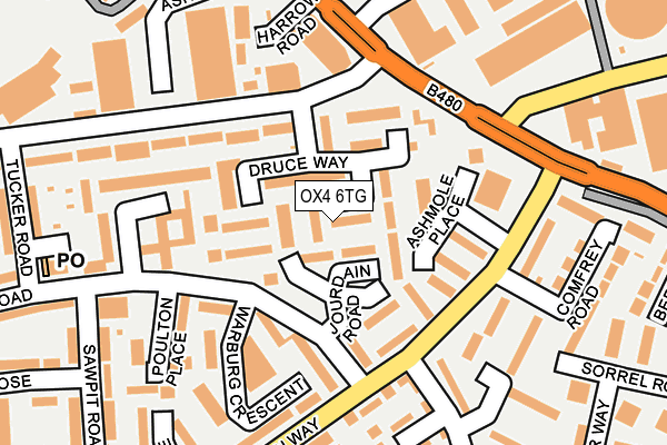 OX4 6TG map - OS OpenMap – Local (Ordnance Survey) OX4 6TG map - OS OpenMap – Local (Ordnance Survey)