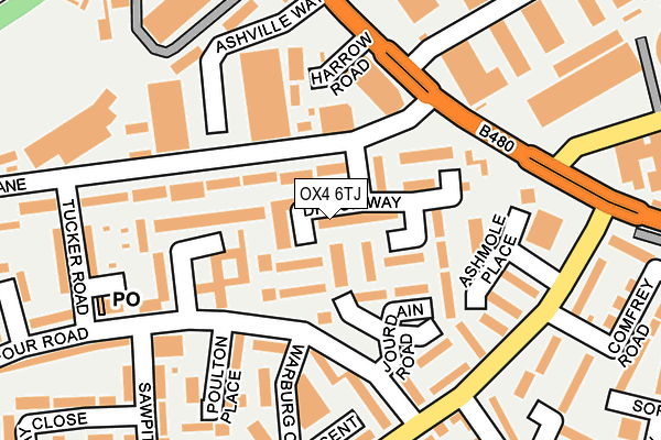 OX4 6TJ map - OS OpenMap – Local (Ordnance Survey) OX4 6TJ map - OS OpenMap – Local (Ordnance Survey)