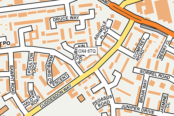 OX4 6TQ map - OS OpenMap – Local (Ordnance Survey) OX4 6TQ map - OS OpenMap – Local (Ordnance Survey)