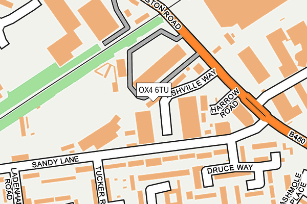 OX4 6TU map - OS OpenMap – Local (Ordnance Survey) OX4 6TU map - OS OpenMap – Local (Ordnance Survey)