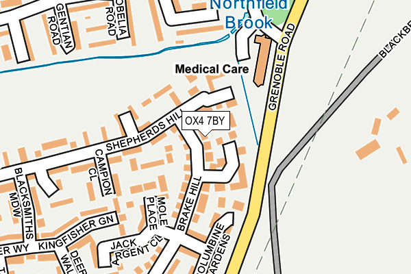 OX4 7BY map - OS OpenMap – Local (Ordnance Survey) OX4 7BY map - OS OpenMap – Local (Ordnance Survey)