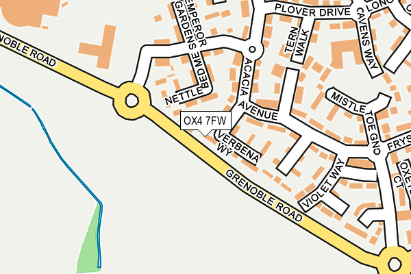 OX4 7FW map - OS OpenMap – Local (Ordnance Survey) OX4 7FW map - OS OpenMap – Local (Ordnance Survey)