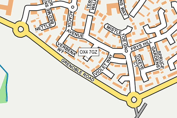 OX4 7GZ map - OS OpenMap – Local (Ordnance Survey) OX4 7GZ map - OS OpenMap – Local (Ordnance Survey)
