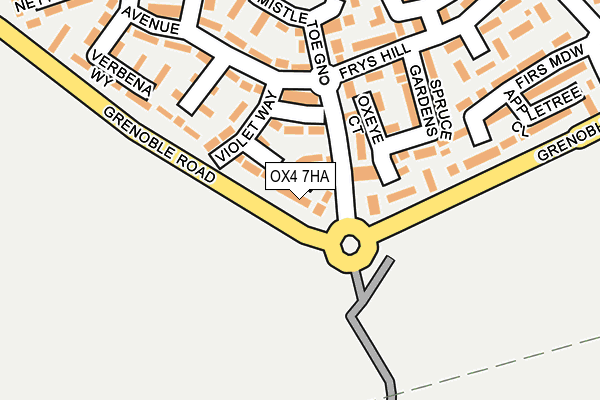 OX4 7HA map - OS OpenMap – Local (Ordnance Survey) OX4 7HA map - OS OpenMap – Local (Ordnance Survey)