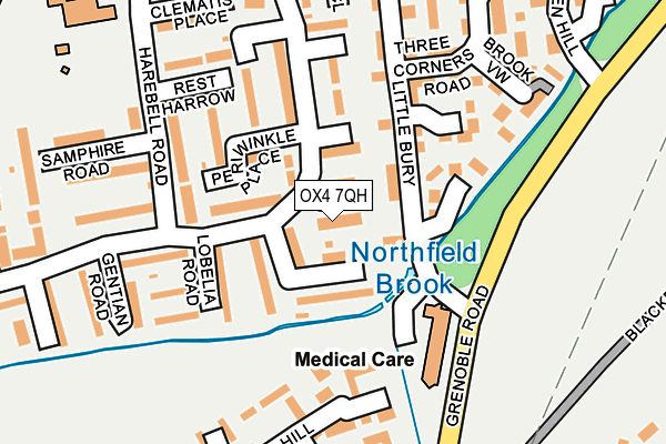 OX4 7QH map - OS OpenMap – Local (Ordnance Survey) OX4 7QH map - OS OpenMap – Local (Ordnance Survey)
