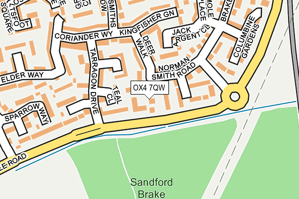 OX4 7QW map - OS OpenMap – Local (Ordnance Survey) OX4 7QW map - OS OpenMap – Local (Ordnance Survey)