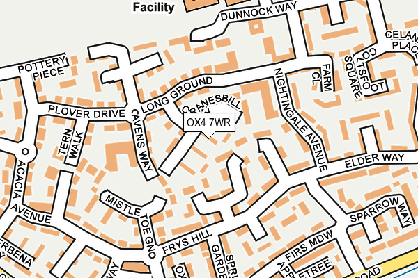 OX4 7WR map - OS OpenMap – Local (Ordnance Survey) OX4 7WR map - OS OpenMap – Local (Ordnance Survey)