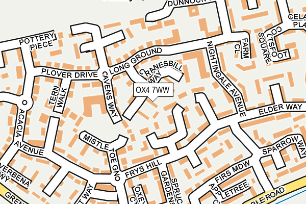 OX4 7WW map - OS OpenMap – Local (Ordnance Survey) OX4 7WW map - OS OpenMap – Local (Ordnance Survey)