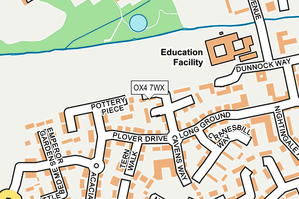 OX4 7WX map - OS OpenMap – Local (Ordnance Survey) OX4 7WX map - OS OpenMap – Local (Ordnance Survey)
