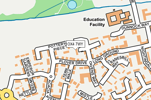 OX4 7WY map - OS OpenMap – Local (Ordnance Survey) OX4 7WY map - OS OpenMap – Local (Ordnance Survey)