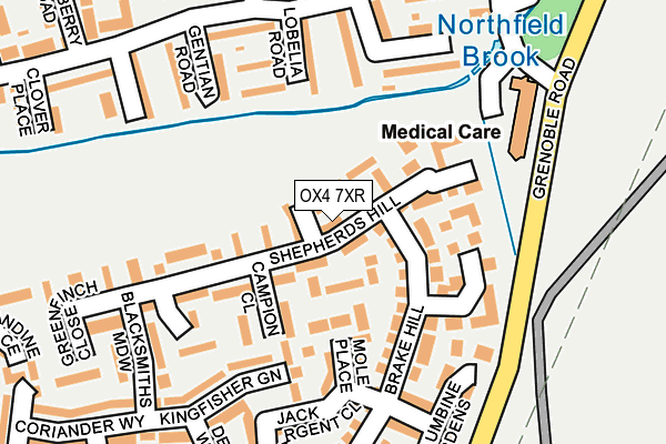 OX4 7XR map - OS OpenMap – Local (Ordnance Survey) OX4 7XR map - OS OpenMap – Local (Ordnance Survey)