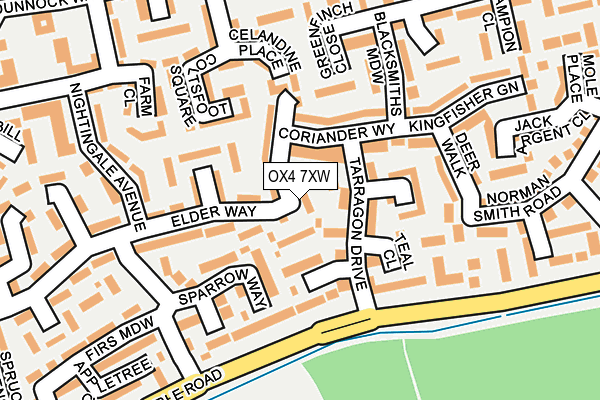 OX4 7XW map - OS OpenMap – Local (Ordnance Survey) OX4 7XW map - OS OpenMap – Local (Ordnance Survey)