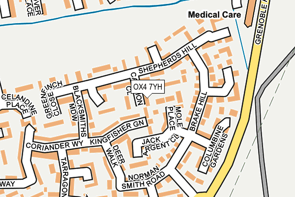 OX4 7YH map - OS OpenMap – Local (Ordnance Survey) OX4 7YH map - OS OpenMap – Local (Ordnance Survey)