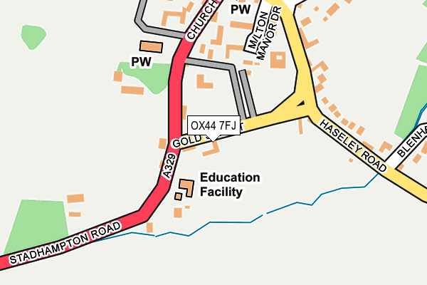 OX44 7FJ map - OS OpenMap – Local (Ordnance Survey) OX44 7FJ map - OS OpenMap – Local (Ordnance Survey)