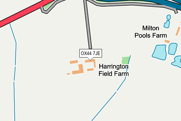 OX44 7JE map - OS OpenMap – Local (Ordnance Survey) OX44 7JE map - OS OpenMap – Local (Ordnance Survey)
