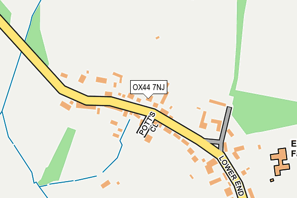OX44 7NJ map - OS OpenMap – Local (Ordnance Survey) OX44 7NJ map - OS OpenMap – Local (Ordnance Survey)