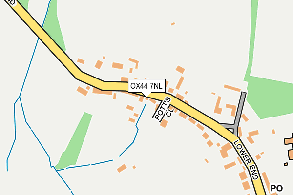 OX44 7NL map - OS OpenMap – Local (Ordnance Survey) OX44 7NL map - OS OpenMap – Local (Ordnance Survey)
