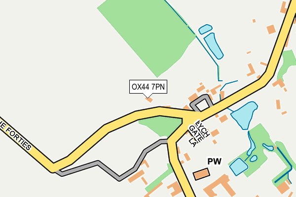 OX44 7PN map - OS OpenMap – Local (Ordnance Survey) OX44 7PN map - OS OpenMap – Local (Ordnance Survey)